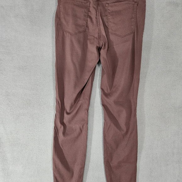 Prana Womens 6 Skinny Leg Khaki Pants Outdoor Chocolate Brown Active Stretch - Picture 7 of 9